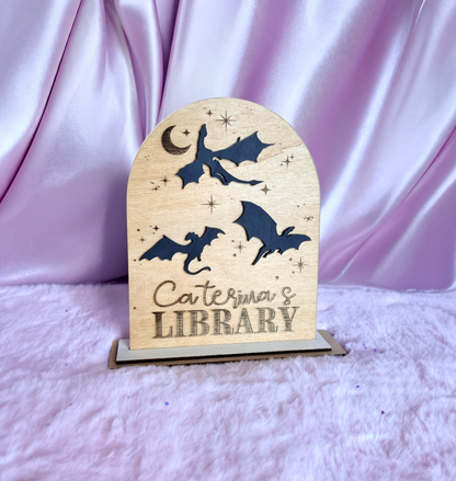 Insegna Personalizzata Libreria - Dragon