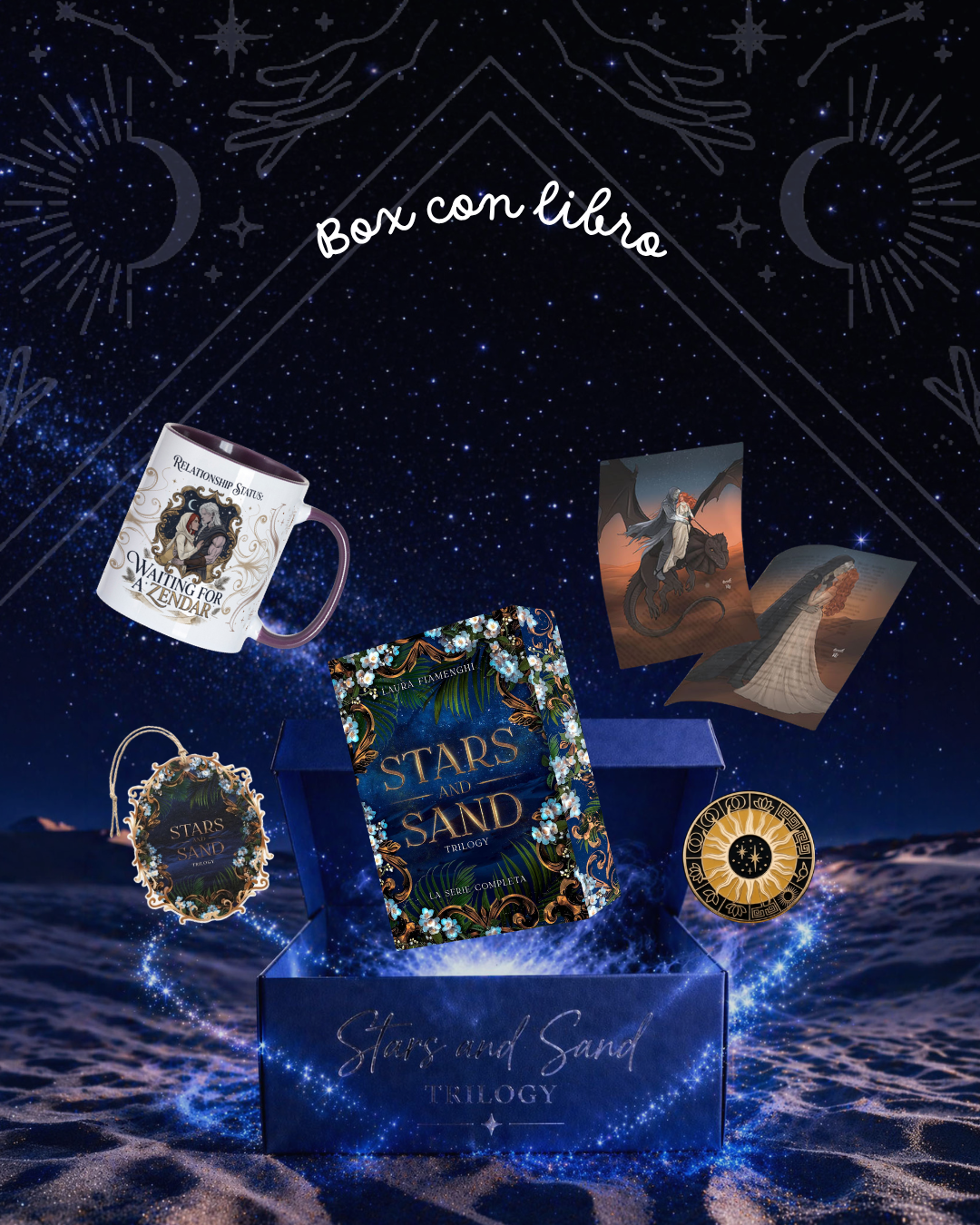 Box Stars and Sand con libro